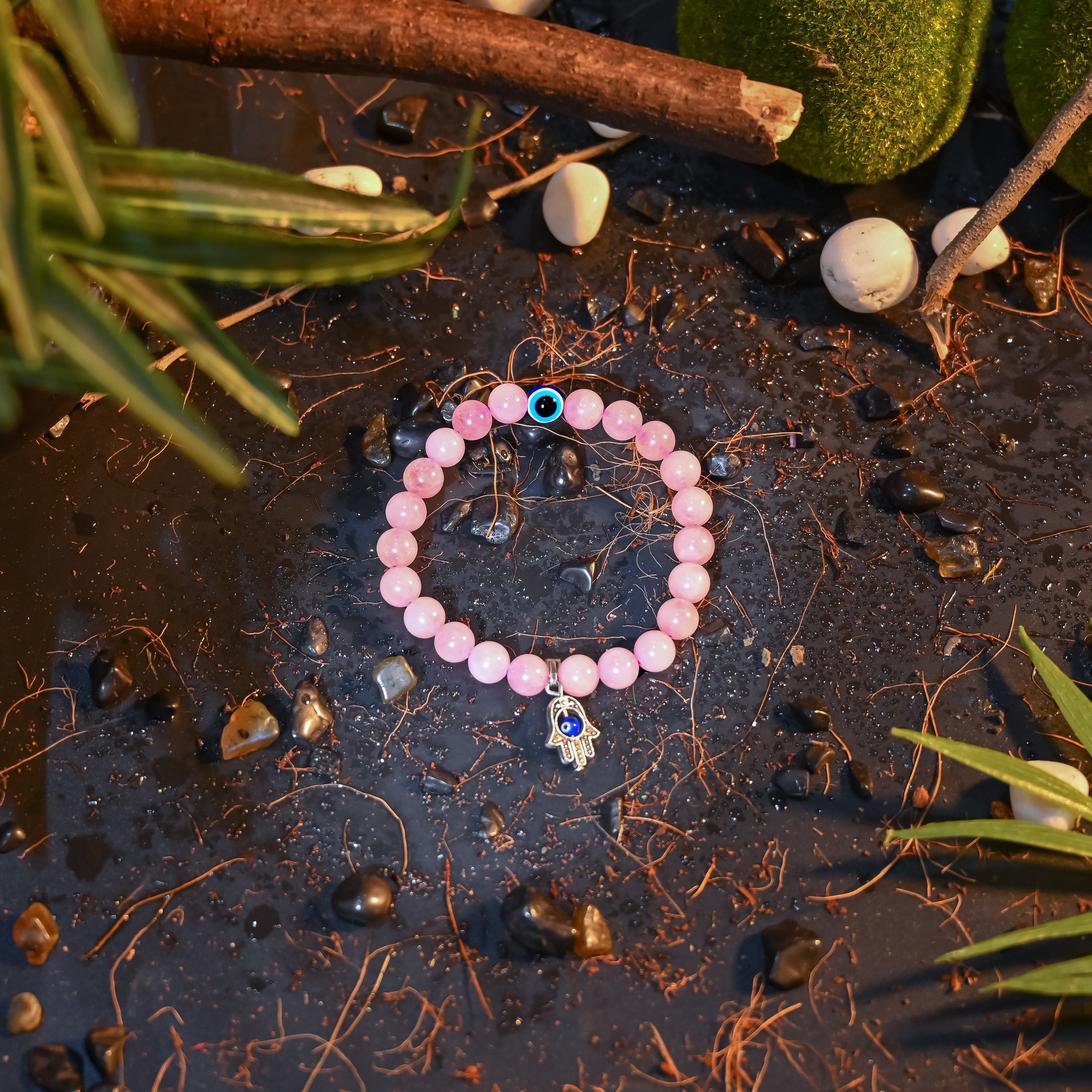 Rose Quartz Healing Bracelet – Attract Unconditional Love & Positive Energy