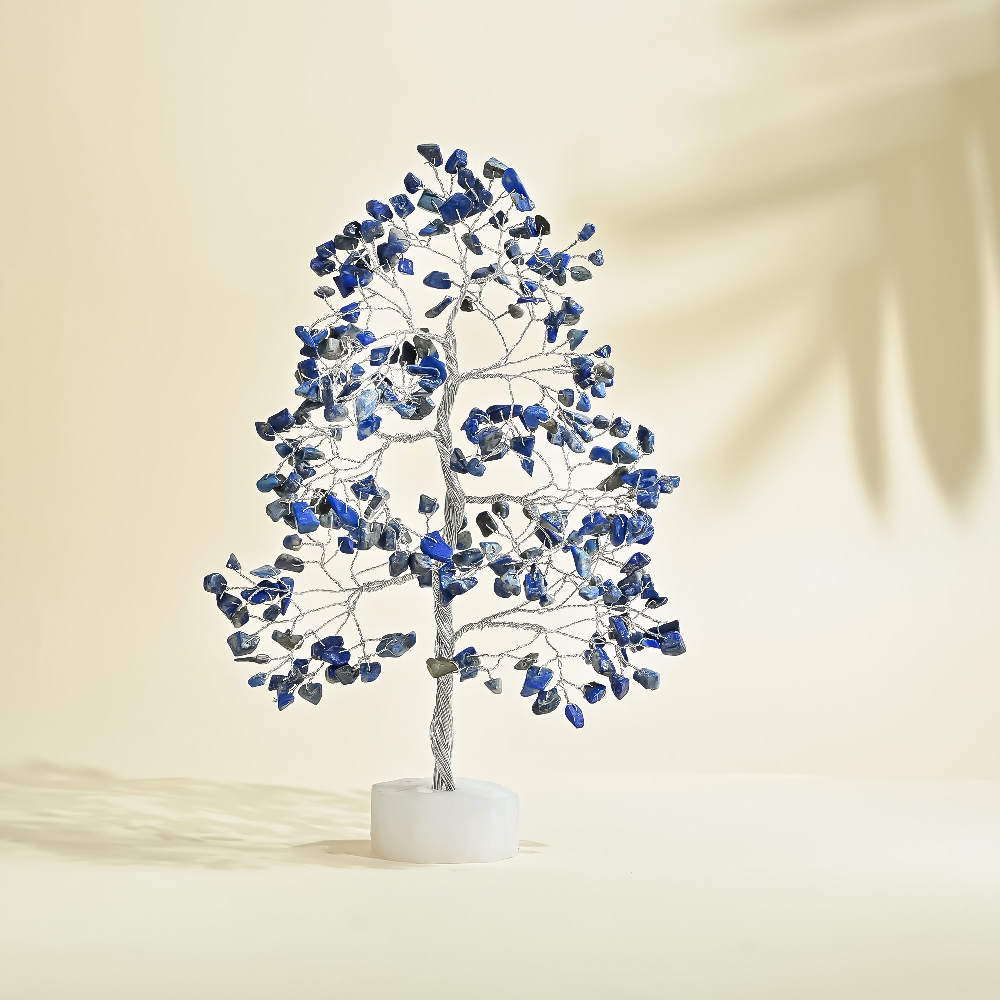 Lapis Lazuli Crystal Tree with Natural Quartz Base for Positive Energy & Focus
