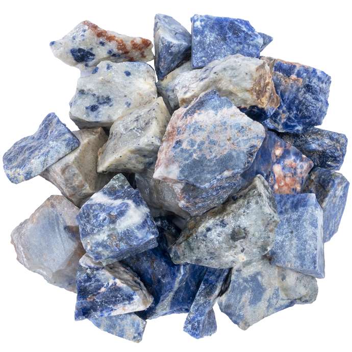 Sodalite Rough/Raw Natural Crystal for Tumbling Chakra Balancing