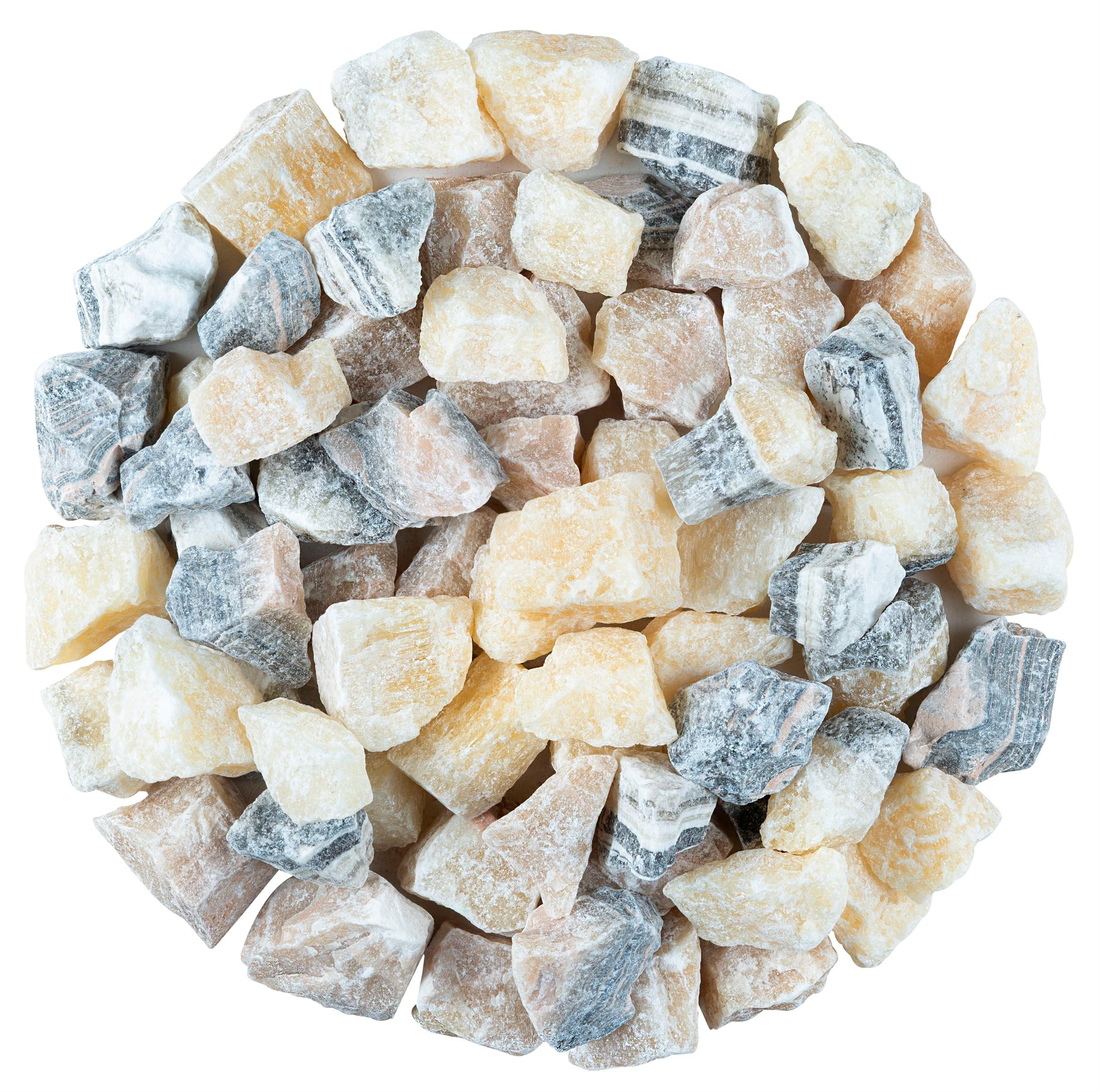 Zebra Calcite Rough/Raw Crystal for Tumbling Chakra Balancing