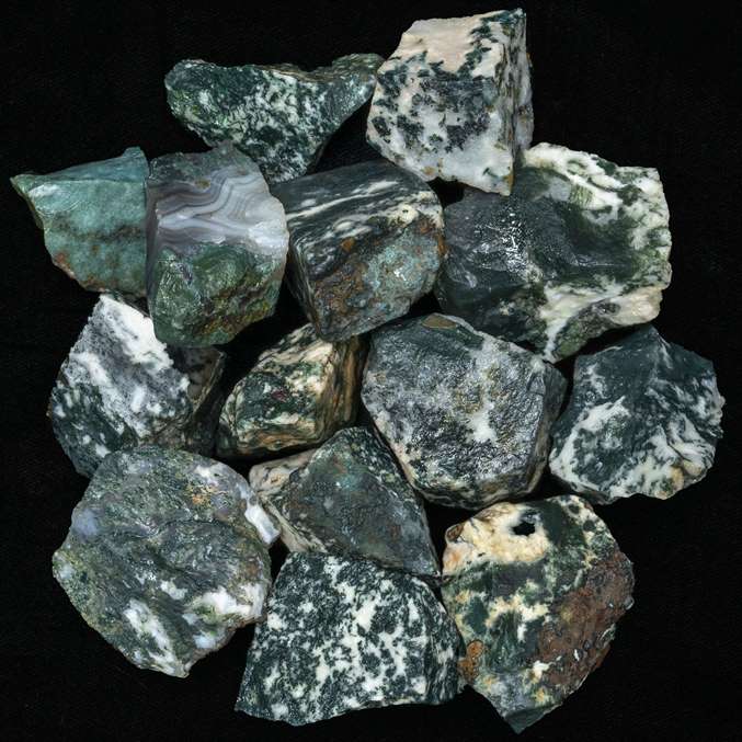 Tree Agate Rough/Raw Natural Crystal for Tumbling Chakra Balancing