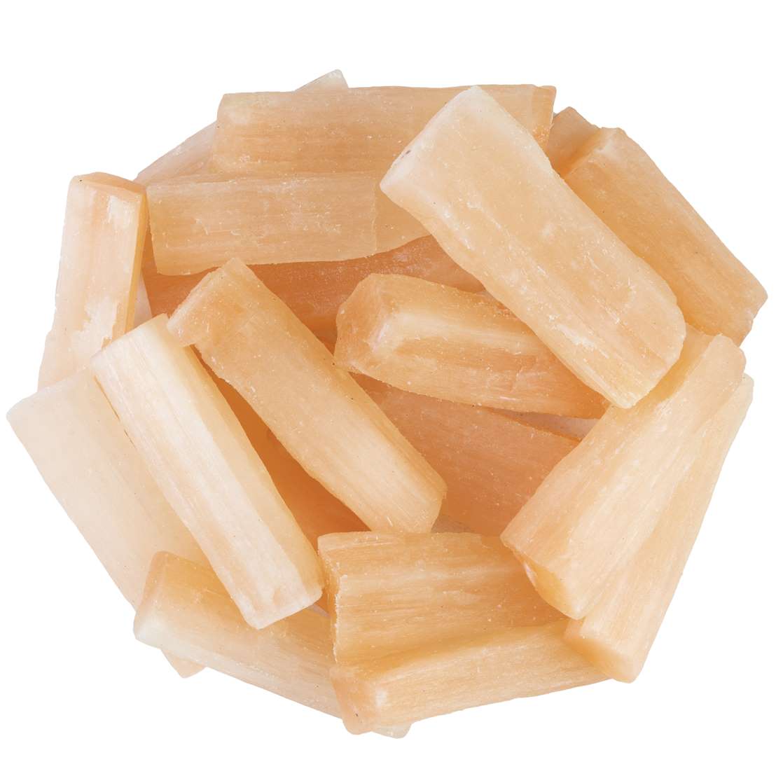 Orange Selenite Rough/Raw Crystal for Tumbling Chakra Balancing