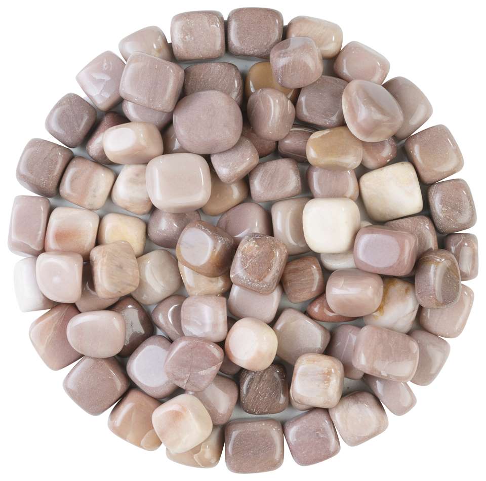 Pink agate tumble stone