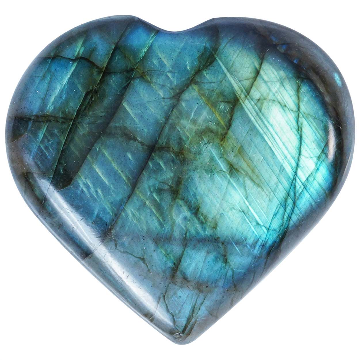 Labradorite Crystal Heart Shape Stone - Mystical Aura