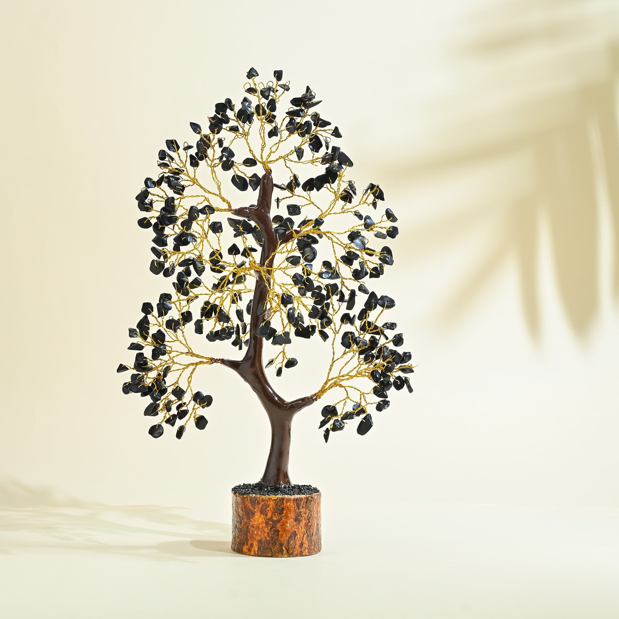 Black Tourmaline Crystal Tree – for Grounding, Protection & Good Luck Home Decor