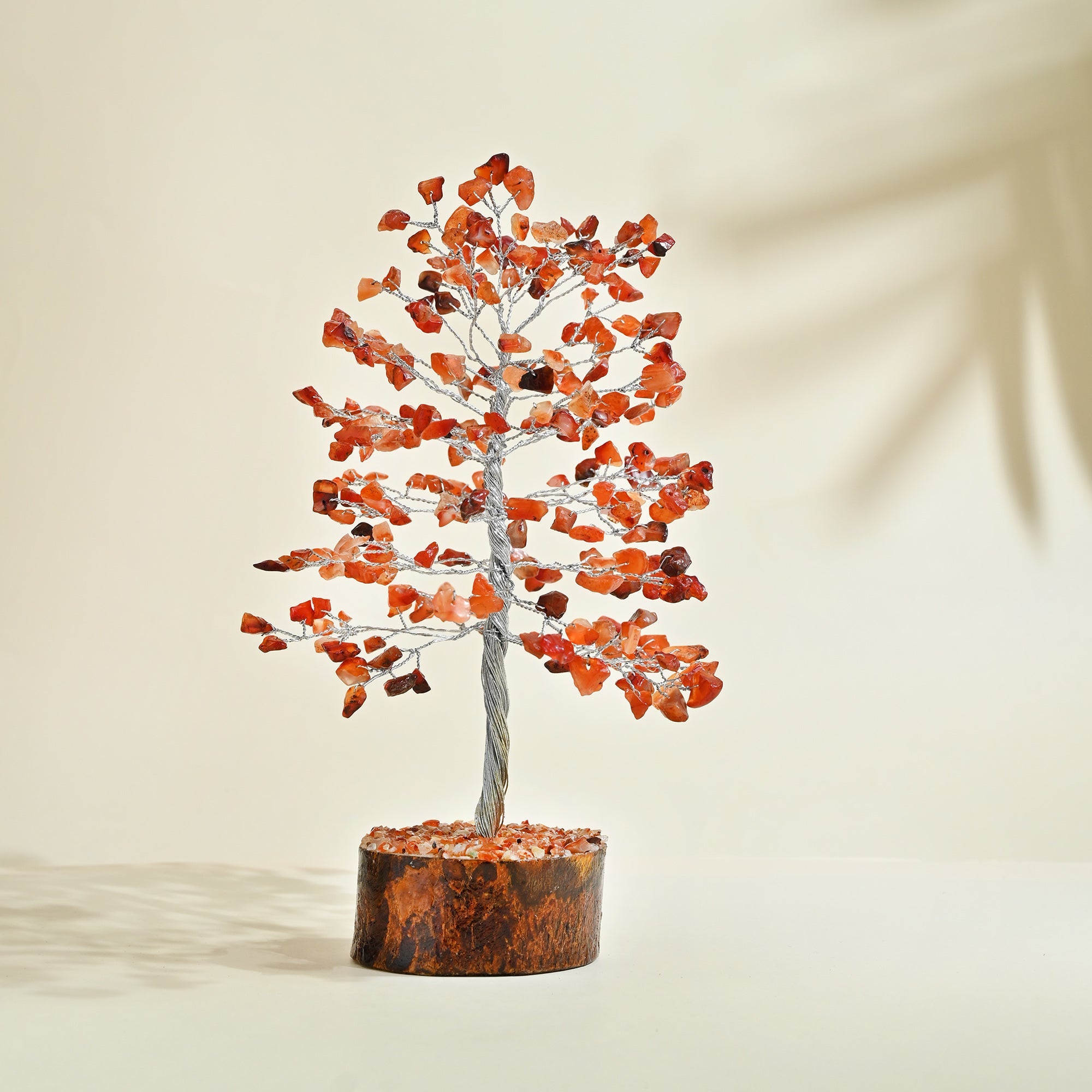 Carnelian Chakra Crystal Tree – Handmade Healing Showpiece for Motivation & Stylish Spaces