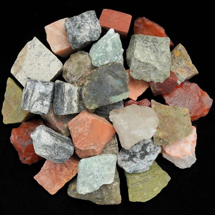 Exclusive Assorted Rough/Raw Natural Crystal for Tumbling Chakra Balancing
