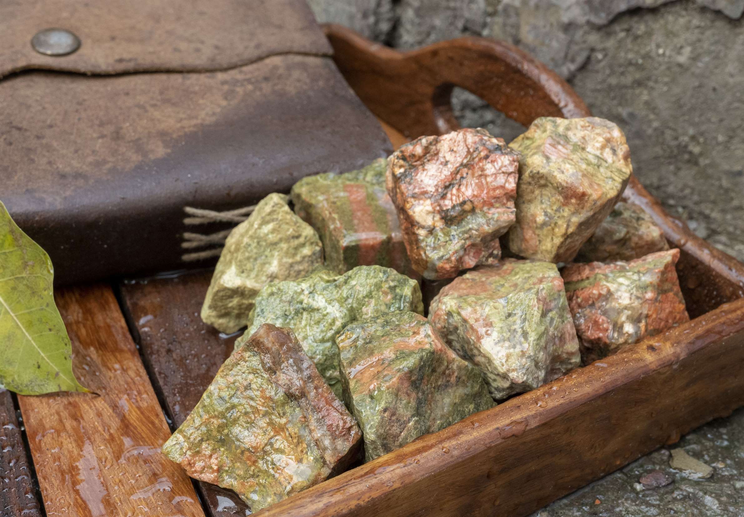 Unakite Rough/Raw Natural Crystal for Tumbling Chakra Balancing