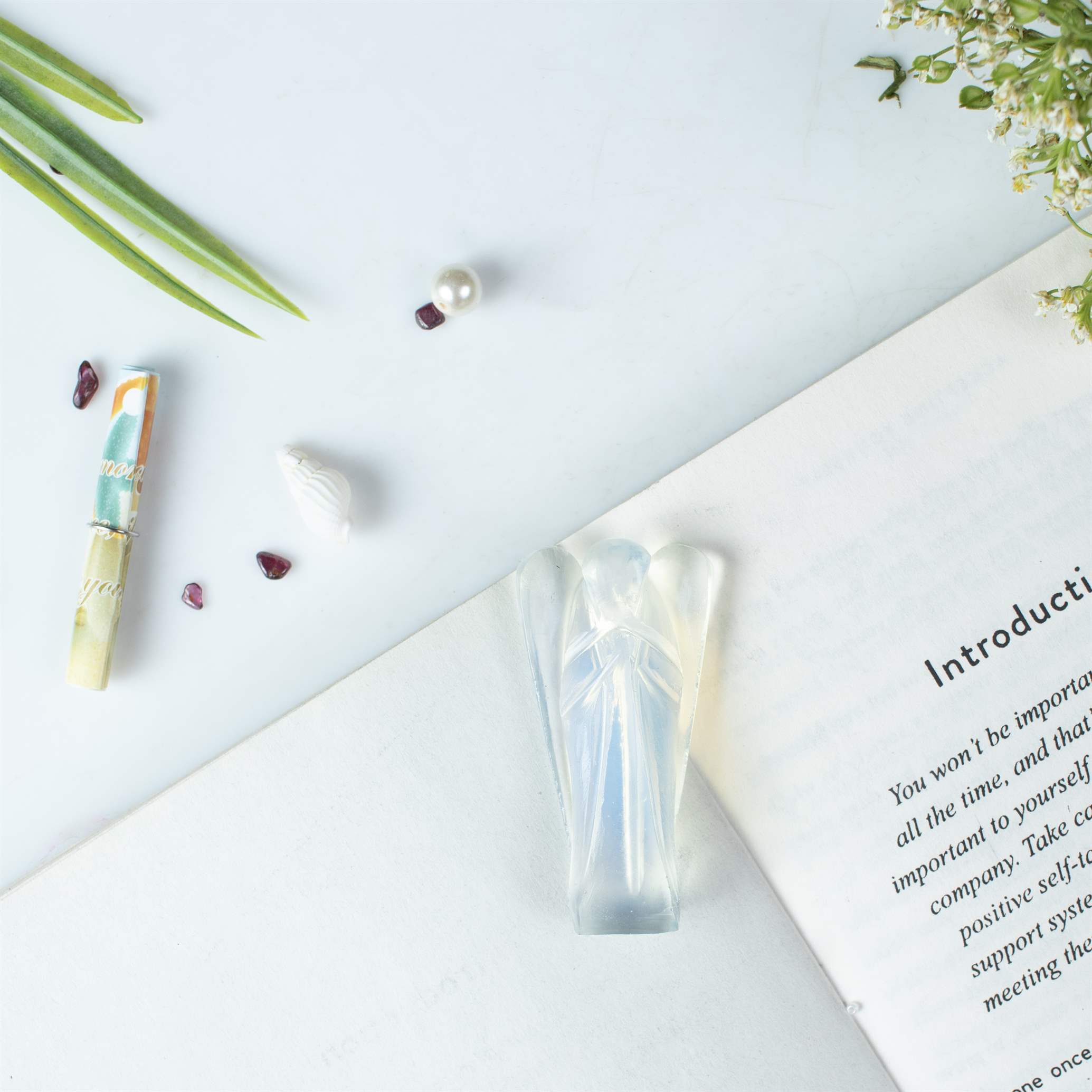 Opalite Pocket Angel for Positive Energy and Peace