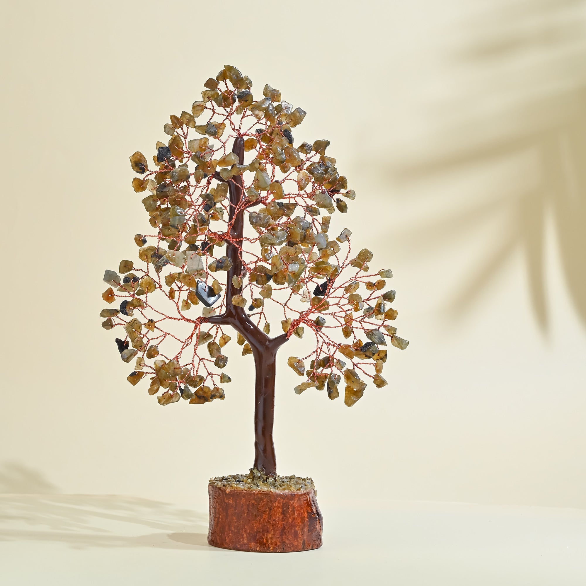 Labradorite Crystal Tree of Life – Handmade Showpiece for Protection & Positive Vibes