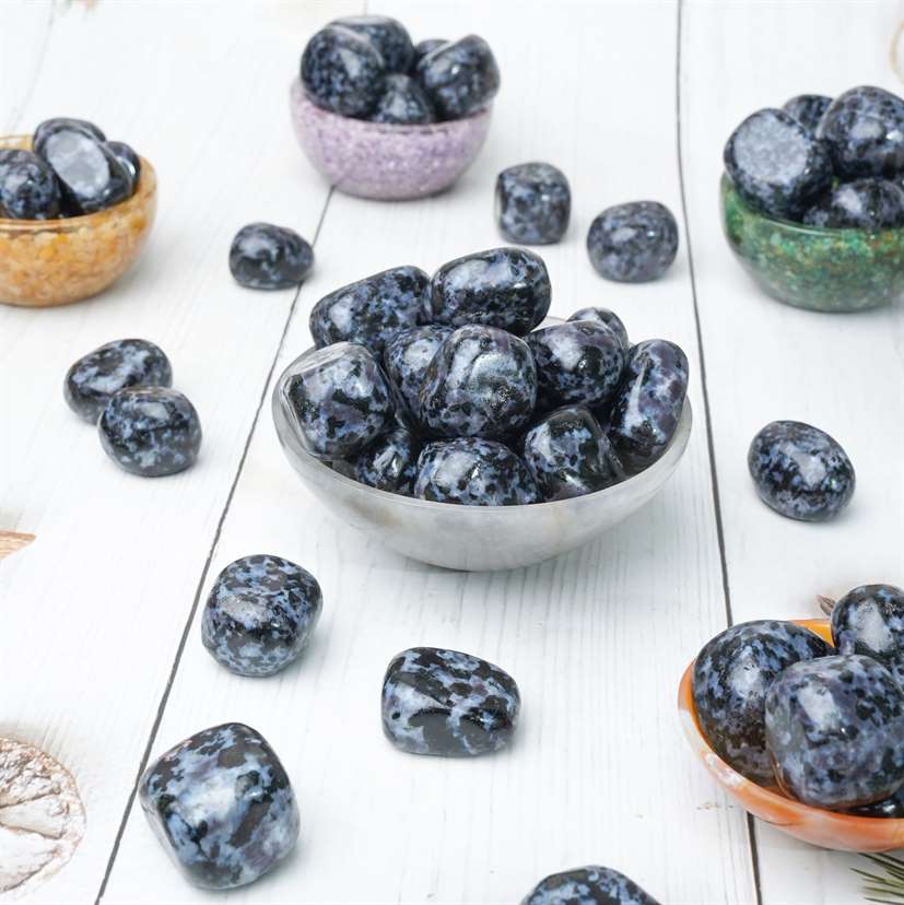 Indigo Gabbro Tumble Stone