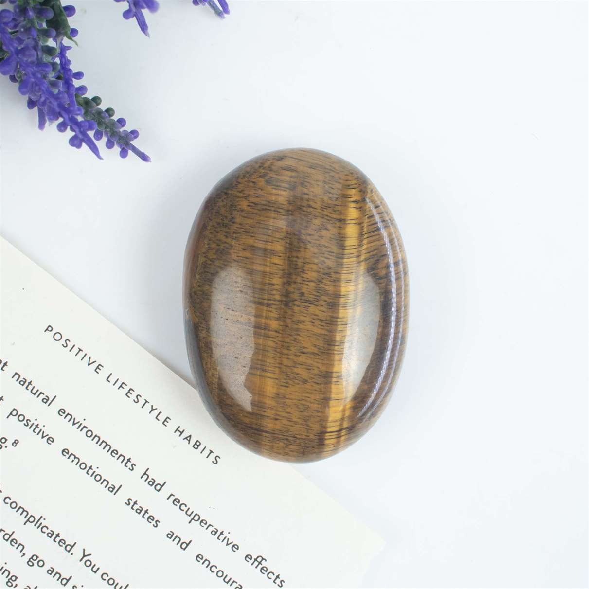 Tiger Eye Crystal Palmstone (Personal Power, Confidence)