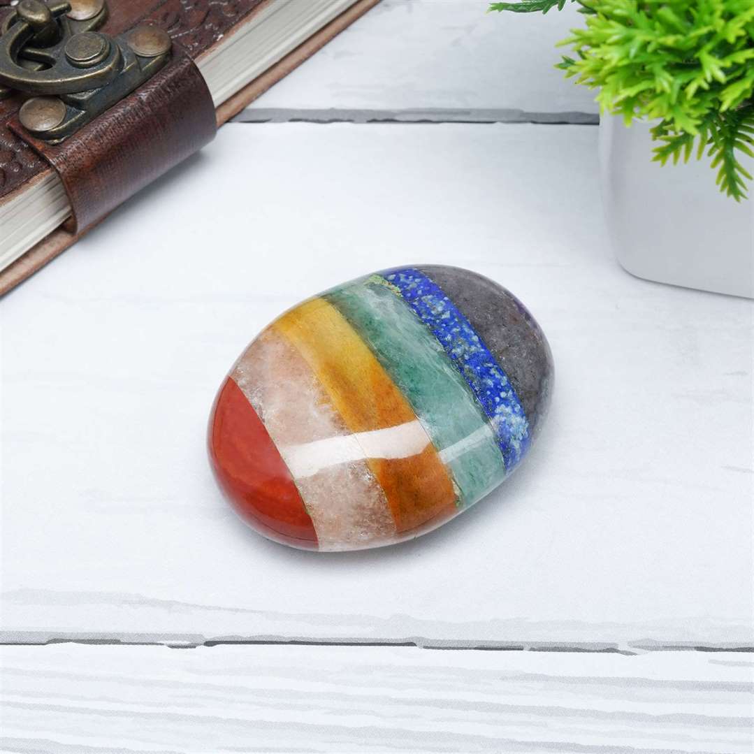 7 Chakra Crystal Palmstone