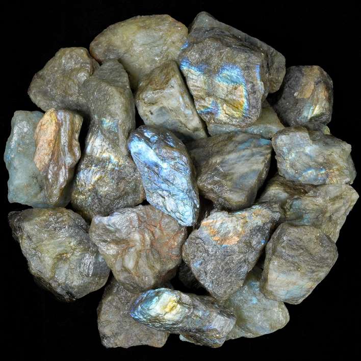 Labradorite Rough/Raw Natural Crystal for Tumbling Chakra Balancing