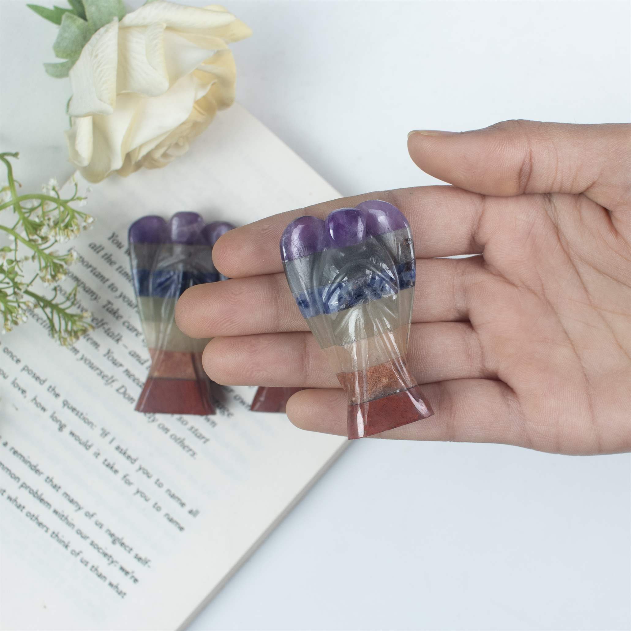 Seven Chakra  Angel Figurine for Healing