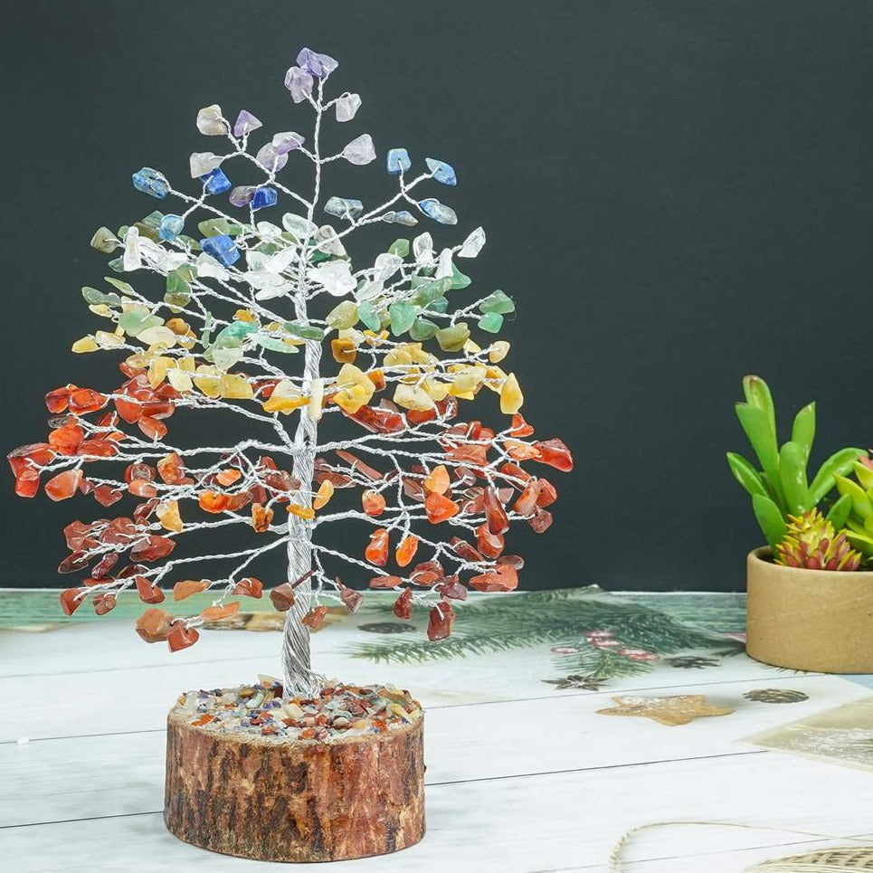 7 Chakra Healing Crystal Tree for Positive Energy