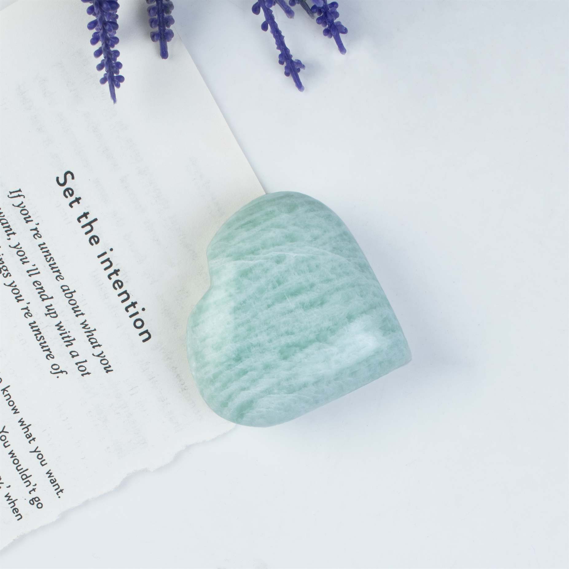 Amazonite Crystal Heart Shape Stone