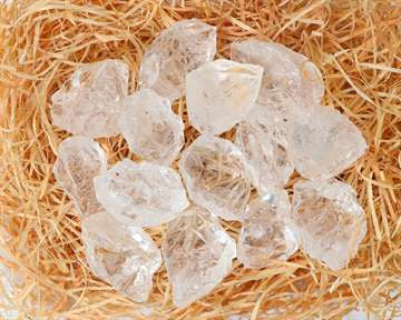 Clear Quartz Rough/Raw Natural Crystal for Tumbling Chakra Balancing