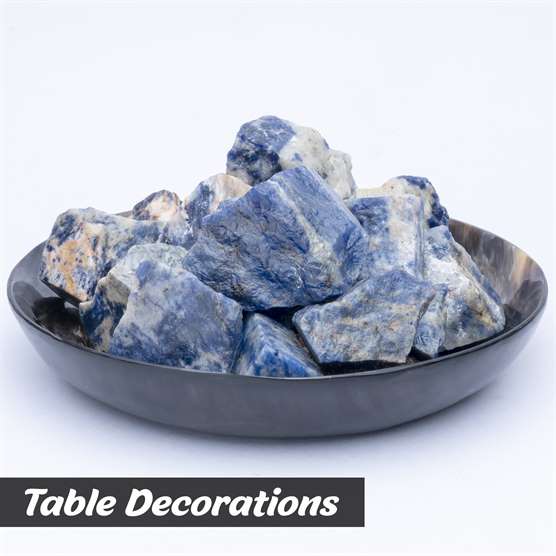 Sodalite Rough/Raw Natural Crystal for Tumbling Chakra Balancing