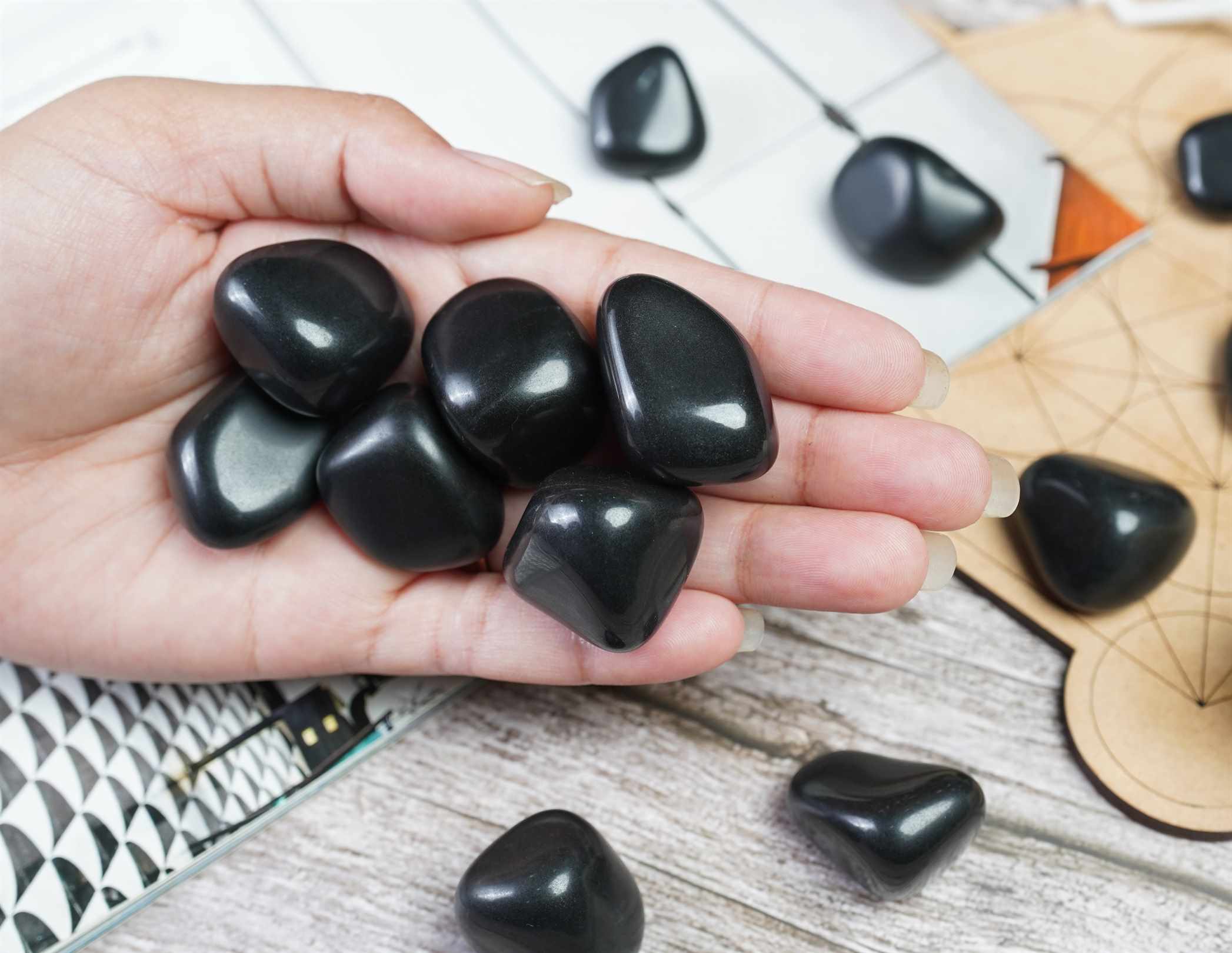 Black Tourmaline Tumble Stone