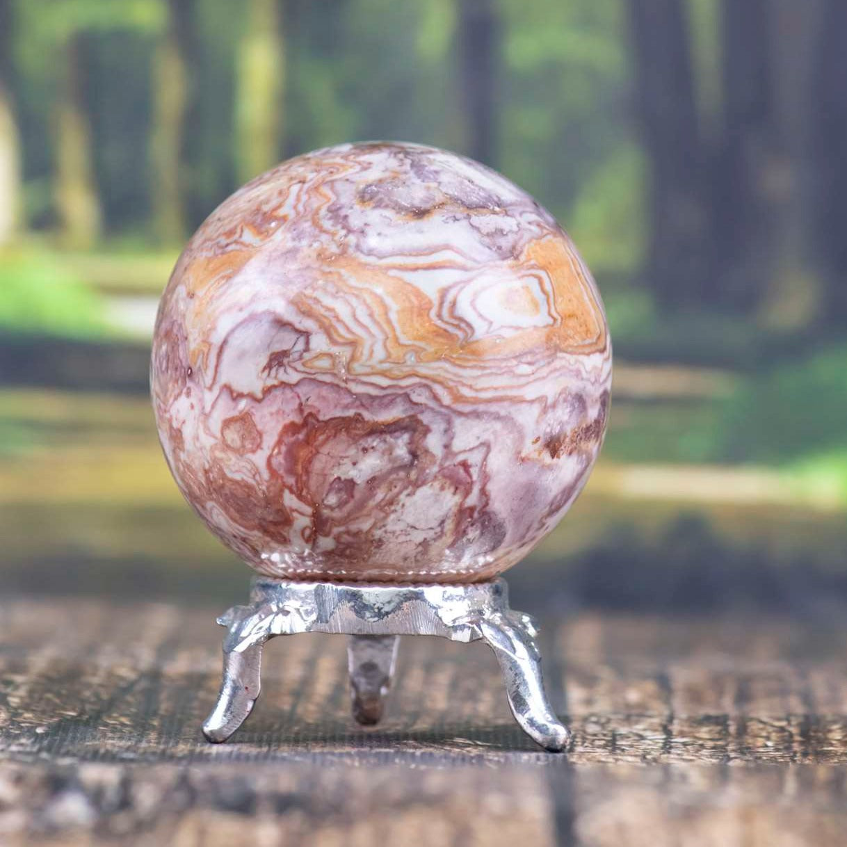 Rosita Jasper Crystal Sphere Ball - Emotional Balance
