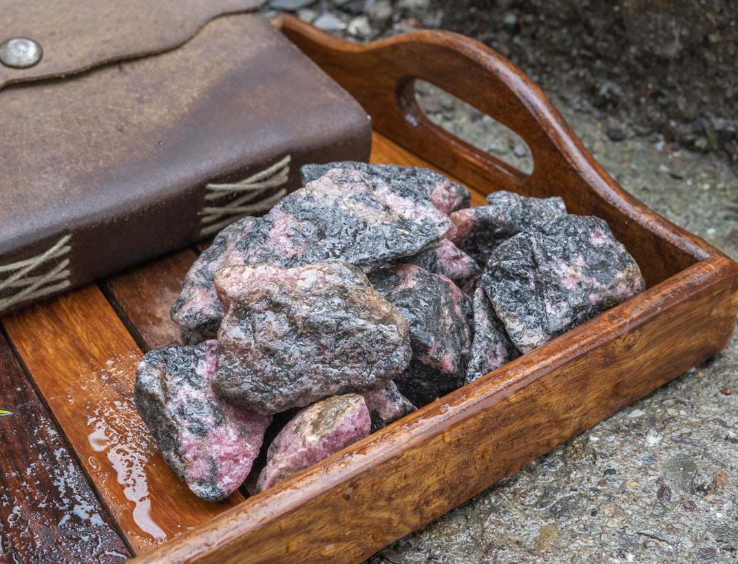 Rhodonite Rough/Raw Crystal for Tumbling Chakra Balancing