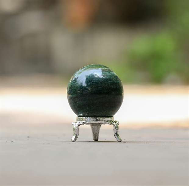 Green Aventurine Crystal Sphere Ball - Luck and Prosperity