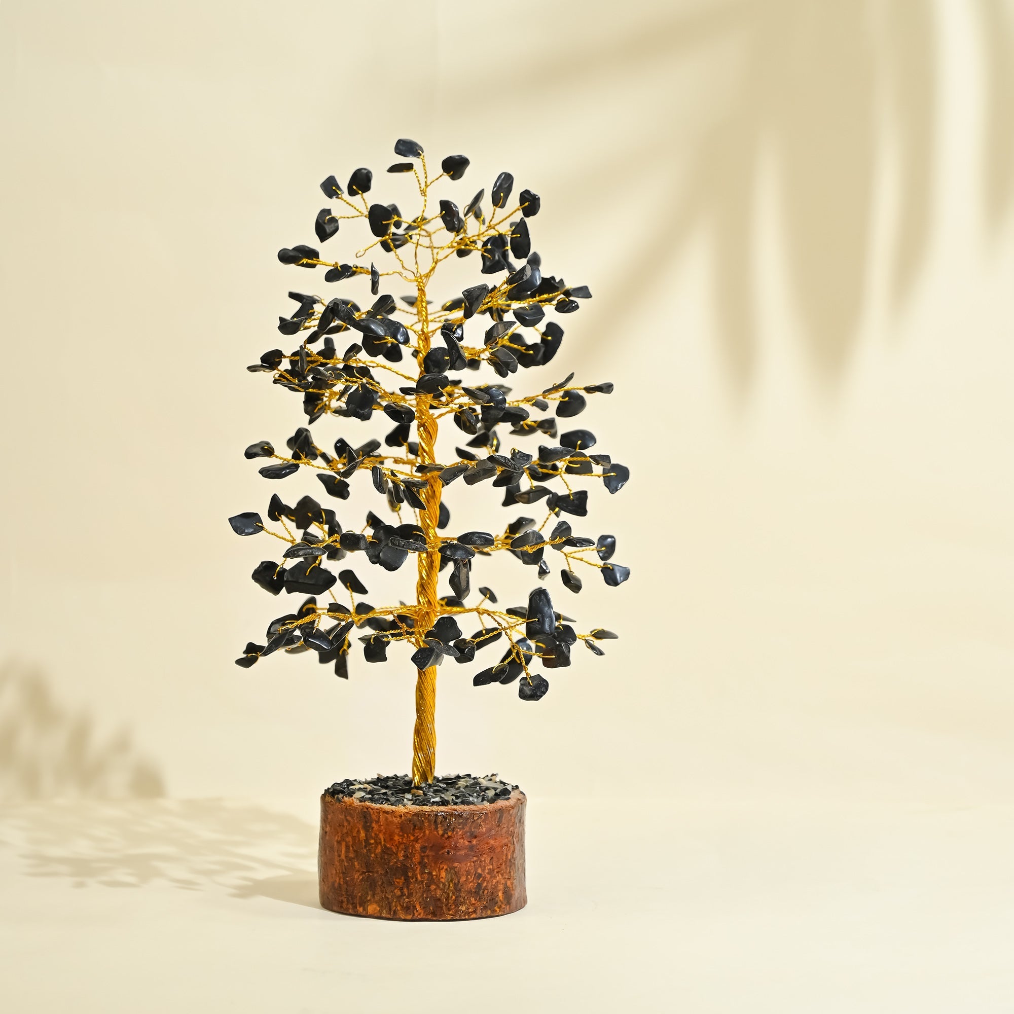 Black Agate Crystal Tree – Handmade Healing Showpiece for Strength & Positive Energy
