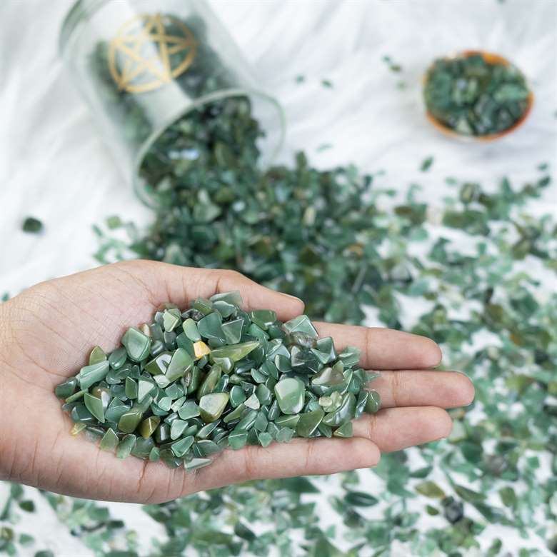 Green Aventurine Crystal Chips Stone