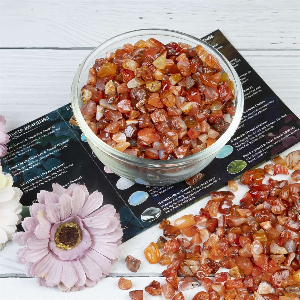 Carnelian Crystal Chips Stone