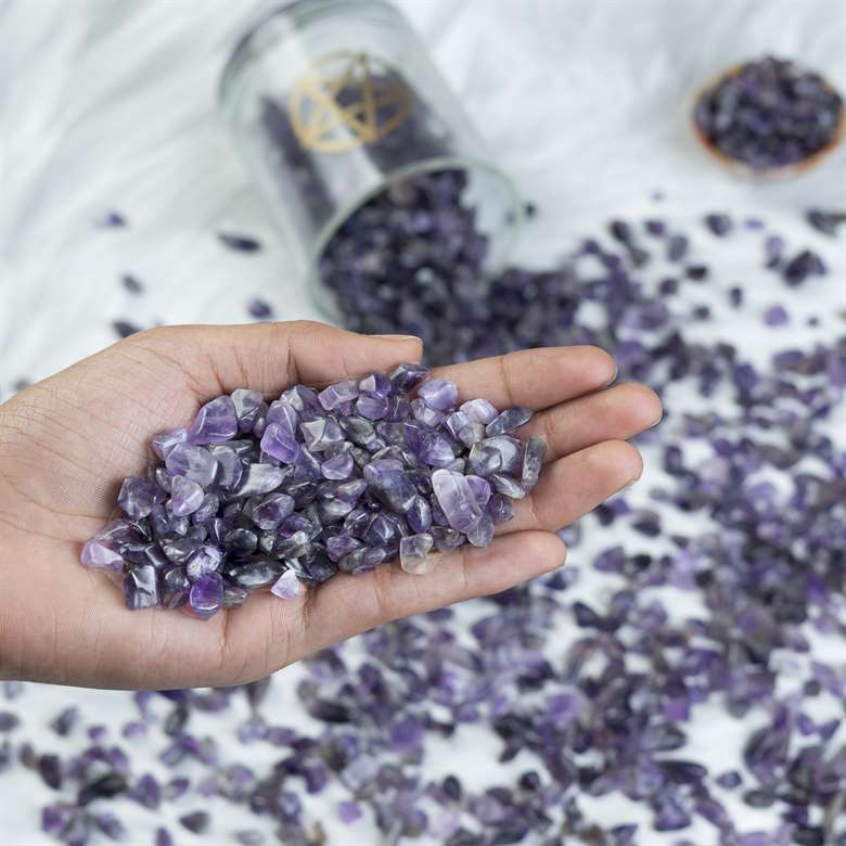 Amethyst Crystal Chips Stone