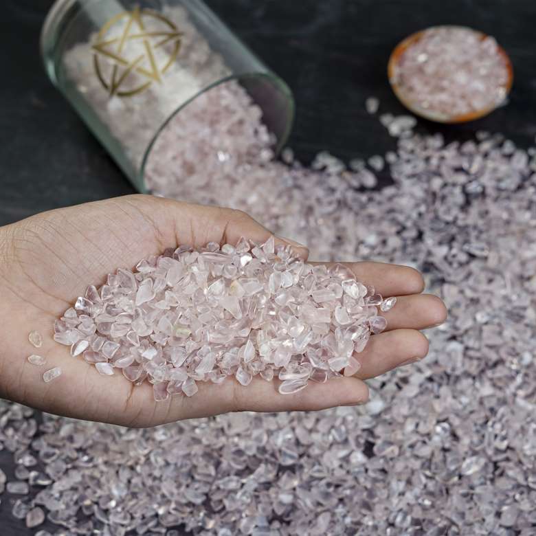 Rose Quartz Crystal Chips Stone