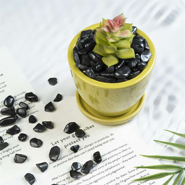 Black Tourmaline Crystal Chips Stone