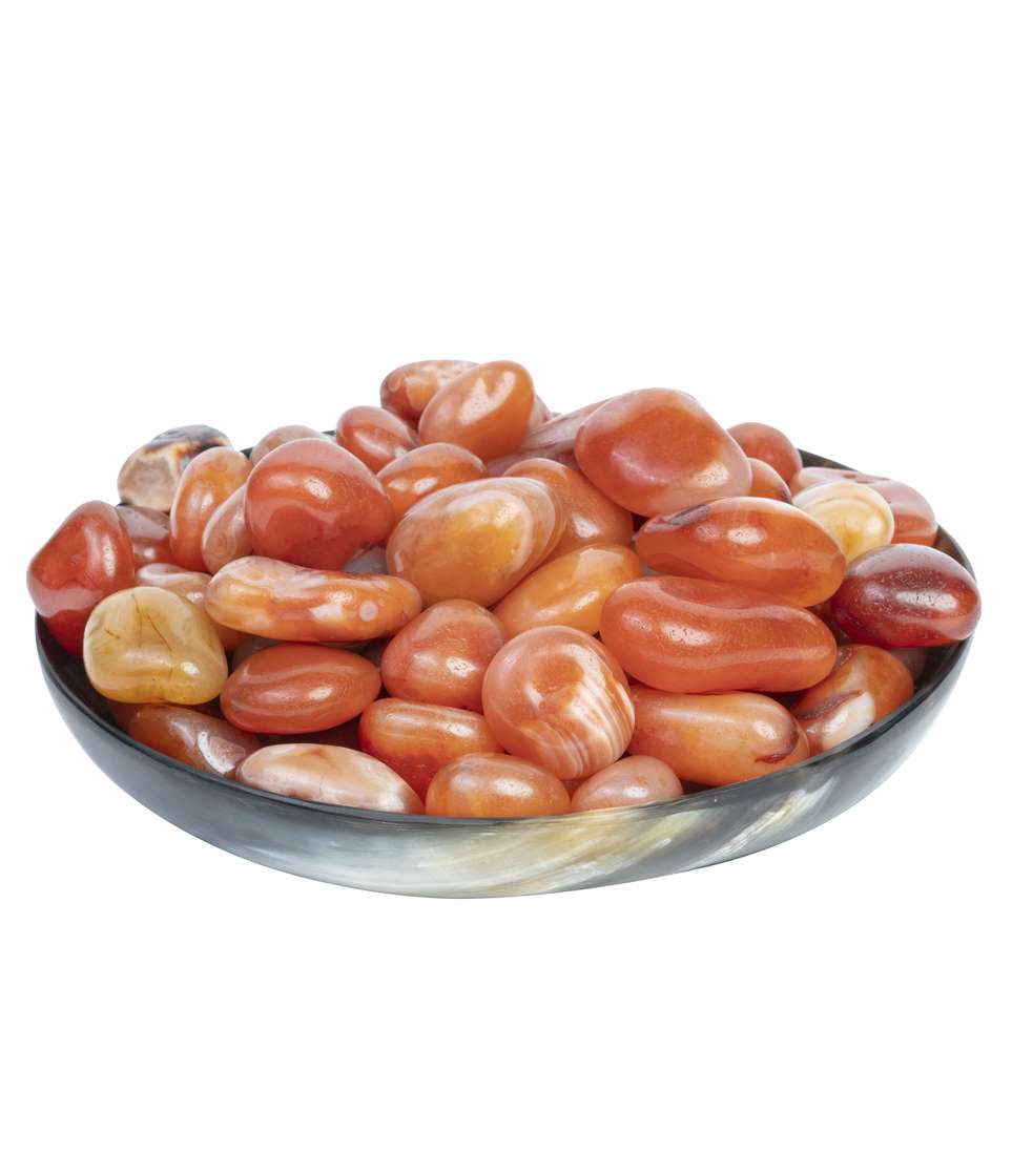 Carnelian tumble stone