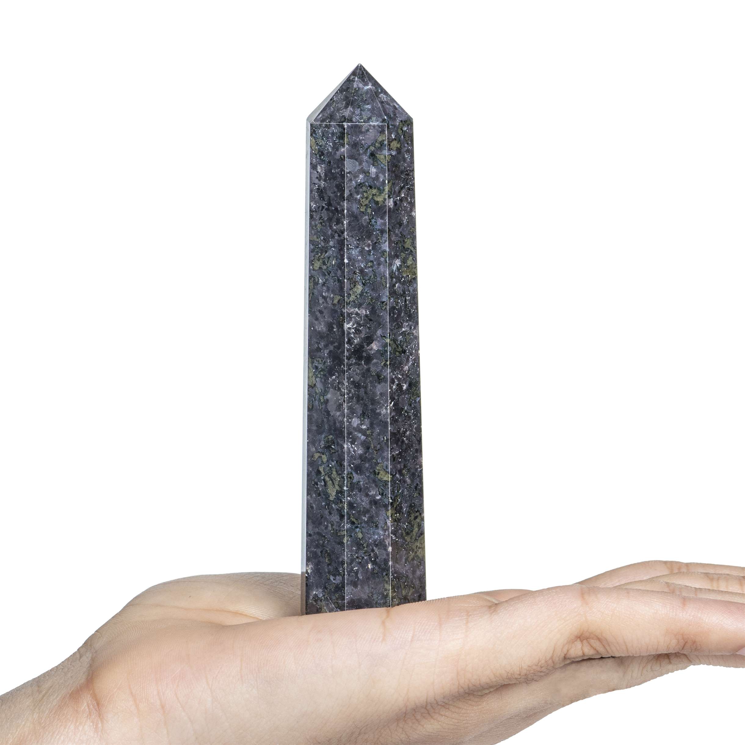 Indigo Gabbro Healing Crystal Wand - For Manifestation, Massage, and Inner Harmony