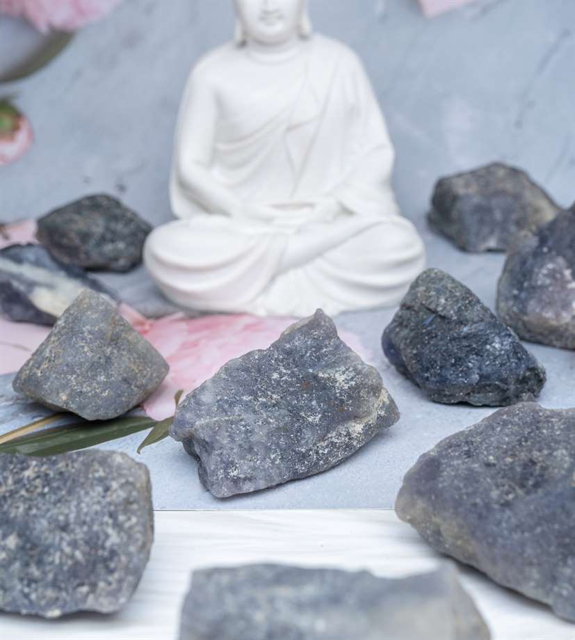Iolite Rough/Raw Natural Crystal for Tumbling Chakra Balancing