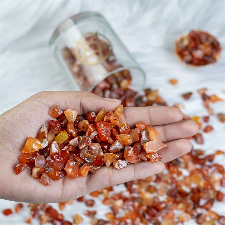 Carnelian Crystal Chips Stone