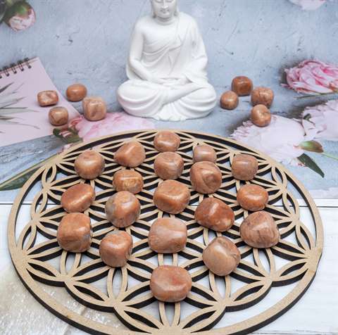 Peach Moonstone Tumble Stone