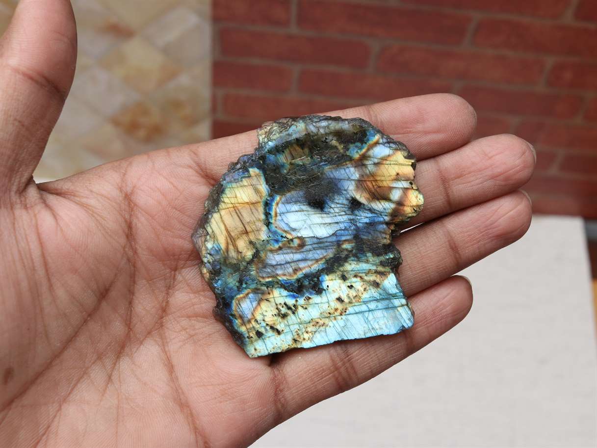 Labradorite Polished Slice Natural Crystal for Chakra Balancing